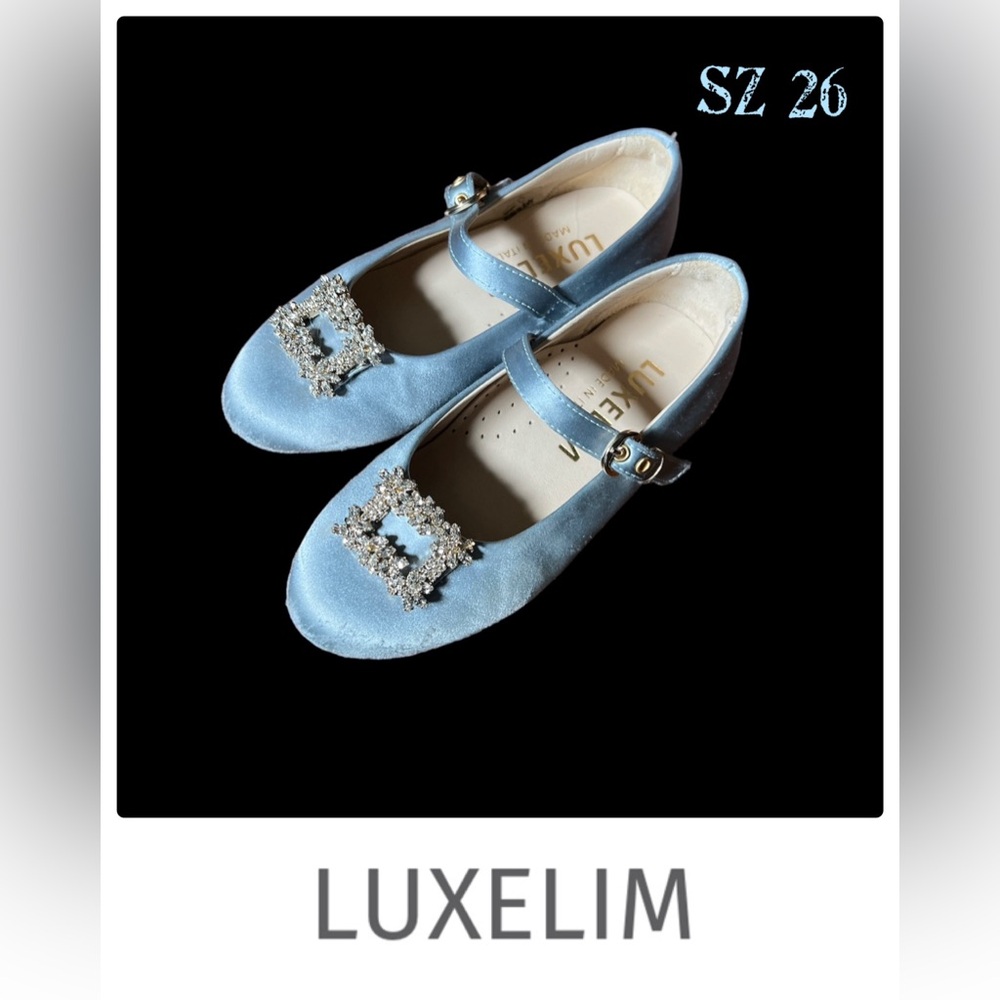Blue Kids Dress Shoes